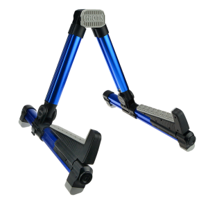 AROMA AGS-08 Support d'instruments à cordes universel réglable pliant - Bleu