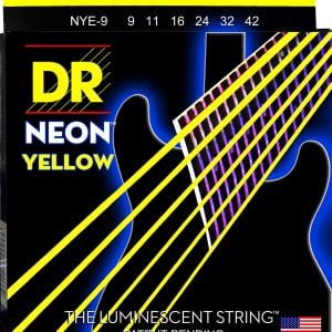 NYE-9 - CORDES GUITARE ÉLECTRIQUE JAUNE 9-42