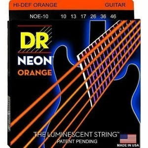 NOE-10 - CORDES GUITARE ÉLECTRIQUE NEON ORANGE 10-46