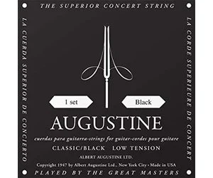 ABK-S - CORDES DE GUITARE CLASSIQUE AUGUSTINE NYLON NOIR